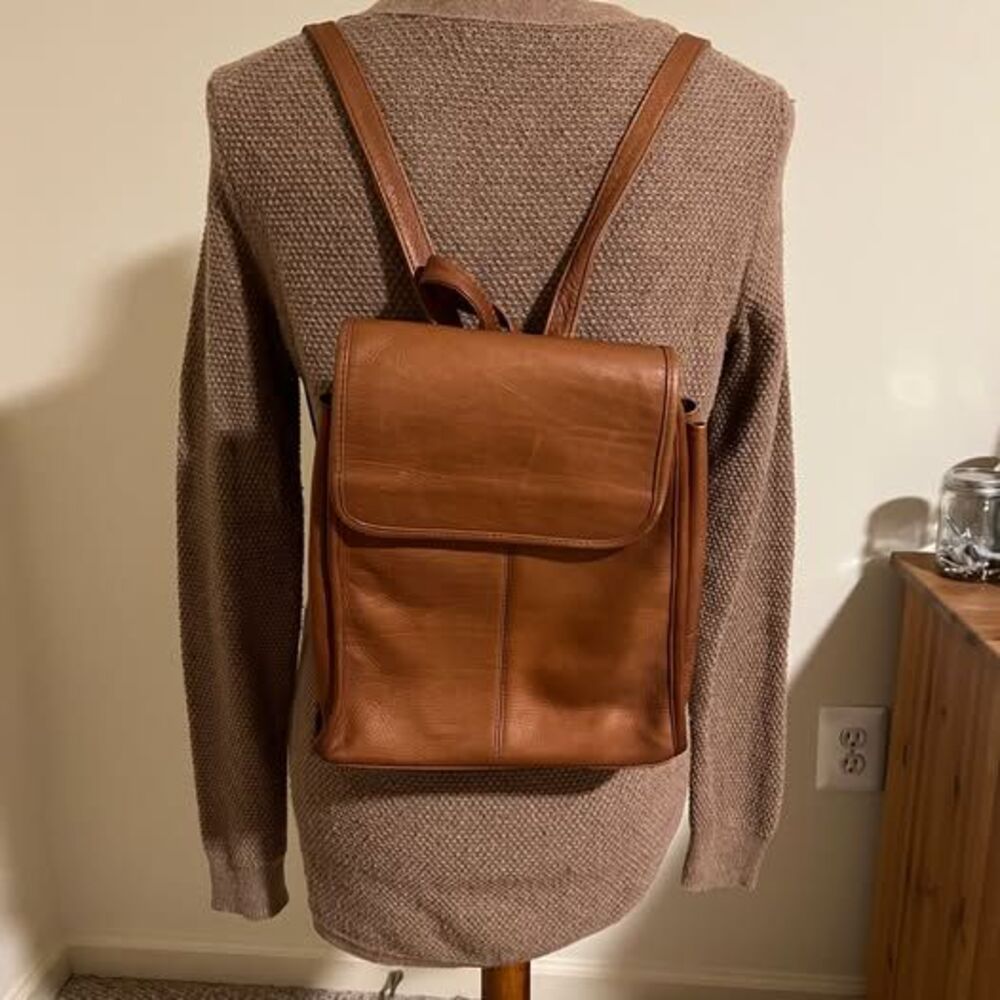 Wilsons Leather brown leather backpack
